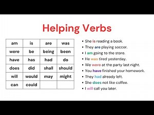Helping Verbs, Auxiliary Verbs Sentences: A Complete Guide to Enhance Your English Skills!