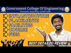 GCE Tirunelveli 2024 Expected Cutoff & Rank❓| placement & Fees structure Explained