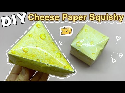 Cách làm Squishy Miếng Phô Mai 3D bằng giấy | DIY slow paper squishy | Liam Channel
