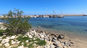 Port, Boats, Beach. Free Stock Video
