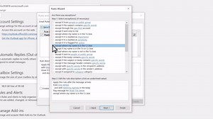 Configurar regras no Outlook