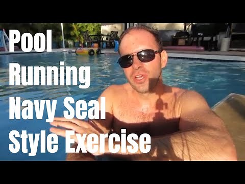 Pool Running Exercises - Navy Seal Run - Anyone Can do this Water Workout