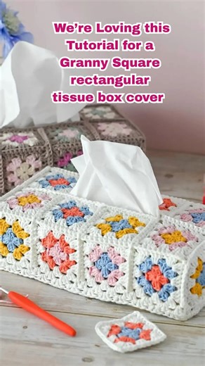 Download https://tidd.ly/4qCXzmt the Granny Square Tissue Box Cover Pattern - https://tidd.ly/4qCXzmt affiliate link #crochet #crochetlove #crocheting #crochetpattern #crochetinspiration | Annette's Crochet