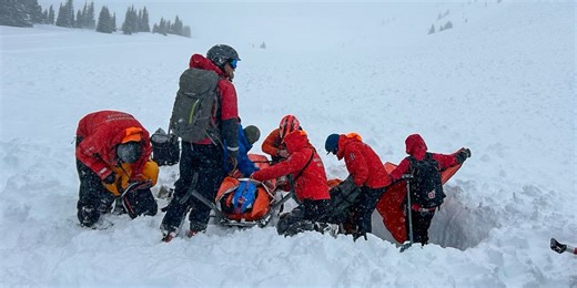 Watch: Avalanche victim rescued after being buried for more than an hour in Colorado