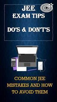 JEE mains SHORTS-JEE MISTAKES & HOW TO AVOID THEM Best tips tricks JEE computer based exam