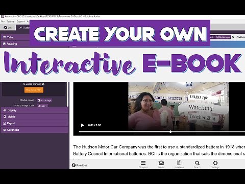 KOTOBEE AUTHOR TUTORIAL: Create your own Interactive E-Book