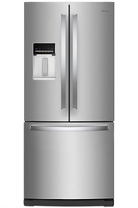 Whirlpool 20 Cu. Ft. French Door Refrigerator 30-Inch Wide in Fingerprint-Resistant Stainless - WRF560SEHZ
