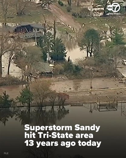 40K views · 567 reactions | Today marks 13 years since Superstorm Sandy made landfall in New York on Oct. 29, 2012. Over the course of 48 hours, the intense wind and rain devastated communities and left tens of thousands of homes damaged. Sandy ravaged coastal communities with flood and fire, causing billions of dollars of damage. | ABC7NY | Facebook