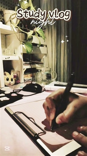 Little dreams, late nights, quiet study.🌙📚✨ #aesthetic #study
