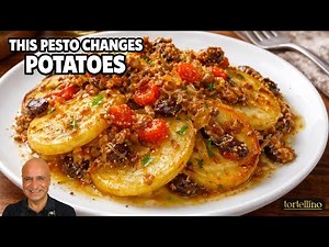 Baked Potatoes with Eggplant Pesto, One Jar Three Ways
