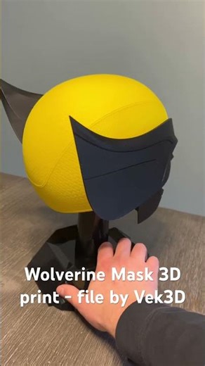 Wolverine 3D printed mask #wolverine #cosplay #3dprint #marvel #mask