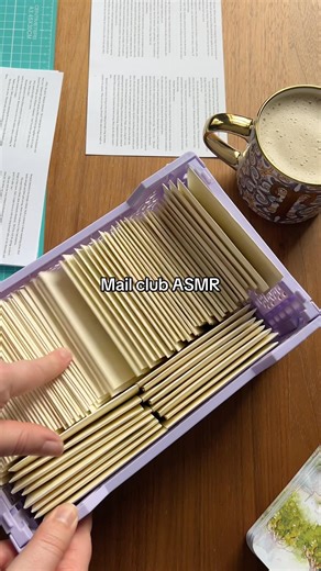 Aahh the sounds of a mail club #asmr