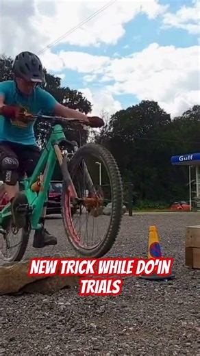 Mountain Bike Trials Trick :Show a new Trials Trick while on #mountainbike #mtb #dirtbike #sendit