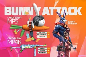 Free Fire MAX Bunny Attack: How to get Bunny Warrior Bundle, Candy Bunny MP5, and more