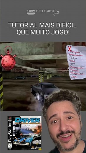 DRIVER, PS1. Esse tutorial inaugurou a série Souls. #driver #ps1 #psone