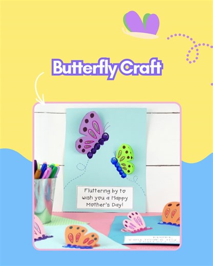 POV: You’re getting ahead of the Mother’s Day rush! 🦋 Mother’s Day is next month, so it’s time to start crafting. This 3D Butterfly keepsake is easy for all ages and makes the sweetest gift for Mom or Grandma. Grab some paint, cardstock, and let’s get creative 💖 💬 Comment