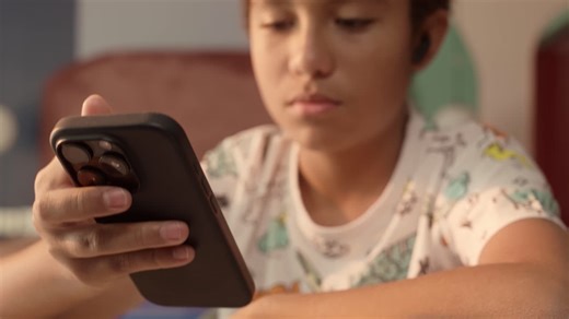 Boy Using a Smartphone - Free Stock Video