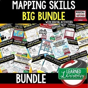 Geography Mapping Skills BUNDLE (World Geography Bundle), Mapping Activities