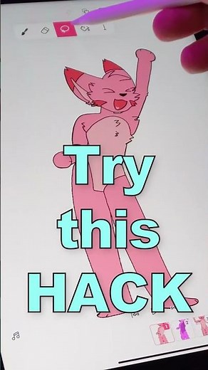 Quick Tip: Double-tap for easy lasso selection ﻿✂️😆👍﻿ S/O to @TheGoddiss 😍