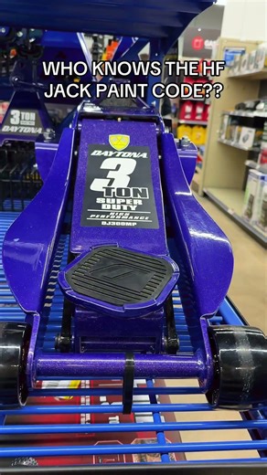 I need to know the harbor freight jack paint code #chevy #gmt800 #gmc #harborfreight #tool