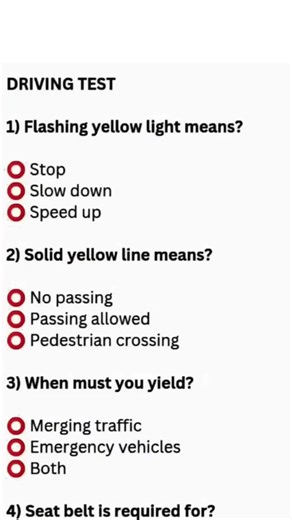 Driving Test Challenge: Can You Score 7/7?
