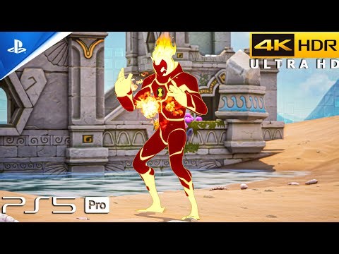 Fortnite (PS5 Pro) 4K 120FPS HDR Gameplay | Skin Heatblast (Ben 10)