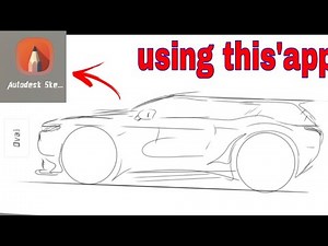 How to sketch a car design in Android app.. (But How) it's car tutorial video car drawing