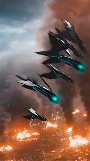 Alien beast invades Earth, smashing cities in explosions as humans flee in terror! #AlienInvasion"