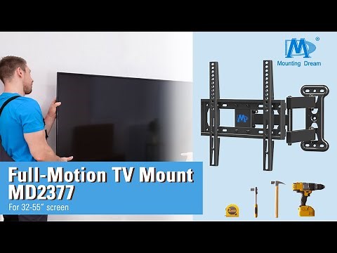 Wie montiert man eine TV Wandhalterung? - Anleitung der vollbewegliche TV Wandhalterung MD2377-02