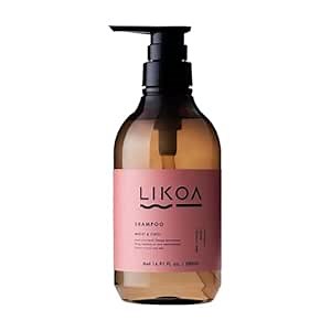 LIKOA, Moist and Chill Hydrating Shampoo, Vegan, Halal, for Damaged and Frizzy Hair, Botanical Hair Care, Oriental Floral Scent, Made in Japan, 500mL, 16.9 Fl oz