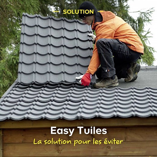 Vous allez adorer refaire votre toiture ! Placement simple et rapide, étanchéité immédiate, résistants aux intempéries ! Et cerise sur le gâteau, ils ne nécessitent pas de découpe ! Easy Tuiles est LA solution ! > bit.ly/2EH56yf | Castorama