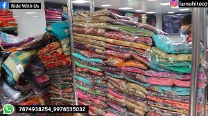9.3K views · 45 shares | Title-Pure बनारसी सिल्क साड़ी मिल Wholesale✴️ Largest Factory Banarasi Silk Saree Mills Cheapest Price shop name-Shri Sai Creations Call For Order-7874948254,9978535032 Address-shop no-1,2 Basement surat Textile market Ring Road Surat #BanarasiSaree​ #Silkmills​ #Factorysaree | RIDE WITH US | Facebook