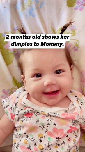 2 months old shows her dimples to Mommy. #newborn #babygirl #filipinoamerican #america #Philippines #reelsvideoシ #love #fyp #baby #viralreels #funny #reels #babyfever #momlife | Hannah’s Daily