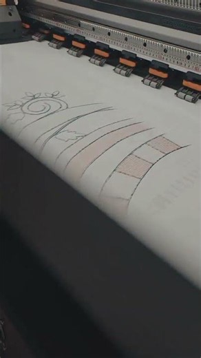 Printing Process 🎨 #digitalprint #textiledesign #textile #digital #vlog