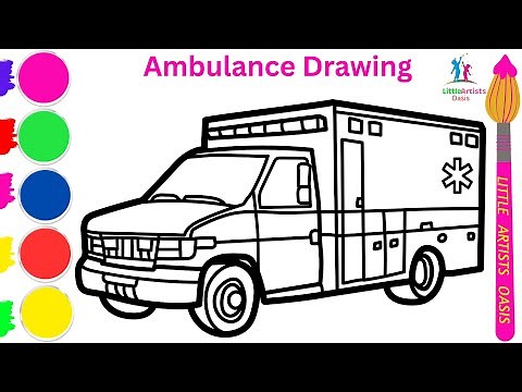 Learn to Draw BEAUTIFUL Ambulance Step by Step | Easy Ambulance Drawing Tutorial for Beginners
