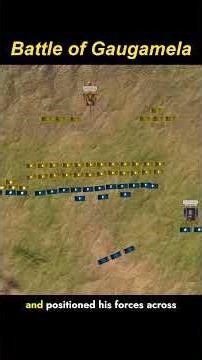 Battle of Gaugamela 331 BC—Alexander the Great Masterpiece #history #shorts