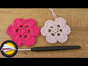 Háčkovaný kvietok 🌼 | Háčkované kvety 🌼 návod | Háčkovaný kvet | Návod na kvet pre začiatočníkov