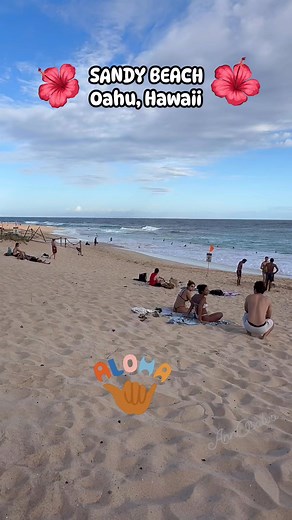 Sandy Beach on the southeastern shore of O’ahu, a local favorite known for powerful shore break waves for body boarding and bodysurfing. 🌊🏖️☀️😍 #beach #beachvibes #hawaii #oahu #aloha tourist #paradise #destination | Ann Osalvo