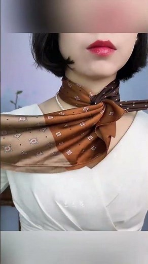Complete guide to tying silk scarves Silk scarf tutorial dropWarm
