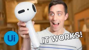 Today I built a GIANT AirPod, aka the MegaPod! Check out the behind the scenes video how I made it. You can also watch the full video on YouTube: https://www.youtube.com/watch?v=NTvvB60HnWw Would you use the MegaPod?1 | Unnecessary Inventions