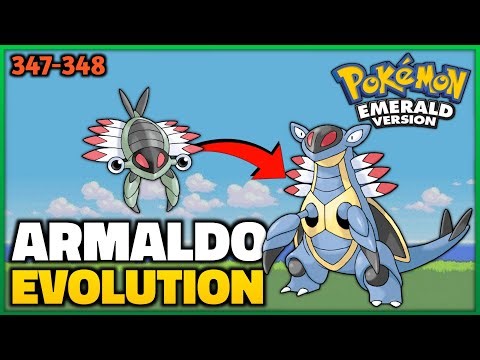 Pokemon Emerald - How To Evolve Anorith into Armaldo | Hoenn Pokedex