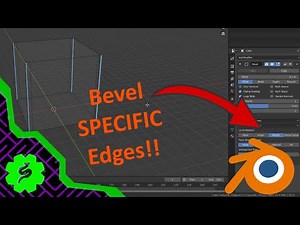 How to Use Bevel Modifier on SPECIFIC Edges!!