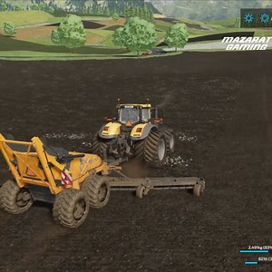 Rock Picker on Tractor #FarmingSimulator22 #Challenger #ELHO #Tractor #StonePicker #FS22 | Mazarat Gaming