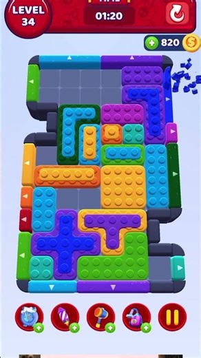 Finally after 50 attempts ✊🏻#blockjam#block#games #puzzlegame