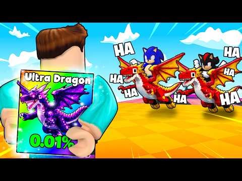 I PRETENDED TO BE A NOOB THEN USED OP DRAGON IN ROBLOX !!