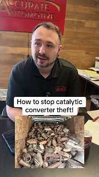 How to stop catalytic converter theft! *full video#fyp #auto #theft #catalyticconverter #automotive