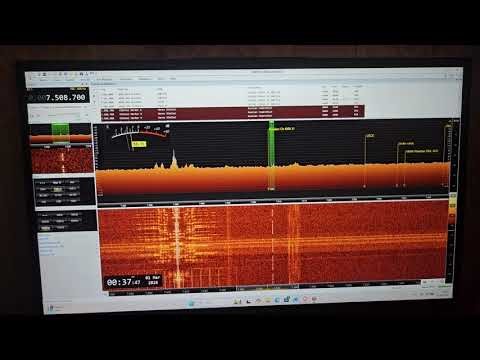 Russian channel marker "D"....but it also has a "I" added to it on 7508.7 kHz at 0037 UTC