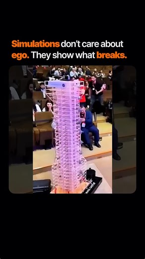 AI Tools & News | Technology | Artificial Intelligence on Instagram: "Earthquake simulation doesn’t lie. Your design either holds or breaks The video captures multiple tower models as they face controlled seismic forces. Every jolt exposes how energy travels through the structure. Weak joints buckle immediately while well distributed frames stay upright far longer. The test transforms classroom theory into visible performance under stress. This method is becoming essential as seismic zones expan