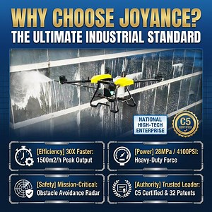 [Hot Item] Joyance Jtc30 Fully Autonomous High Rise Building Cleaning Drone Heavy Duty Professional Washing Uav