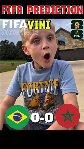 Brazil VS Morocco FIFA World Cup, round 1 prediction 🔥⚽ #fifa #fifaworldcup #brazil #morocco #vini